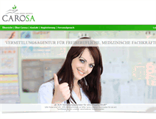 Tablet Screenshot of carosa-agentur.com